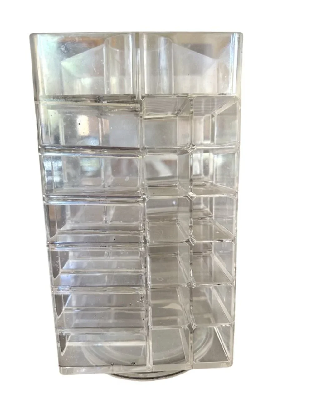 Clear Acrylic Rotating Organizer For Makeup Beauty Tools & Chaos Management